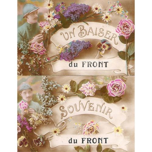 2 CARTES POSTALES - Patriotique - ref 94