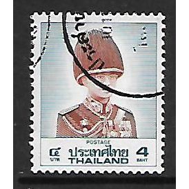 THAILAND 1988 4b KING RAMA IX RED & BLUE SG 1340 FINE USED