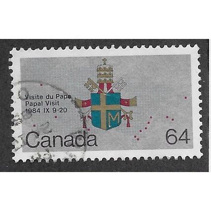 CAN 1984 64c 'PAPAL VISIT' FINE USED (EBID66-329)