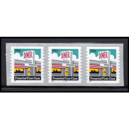 3208A 25c Diner Very Fine MNH PNC 44444/3 SQ PA3938