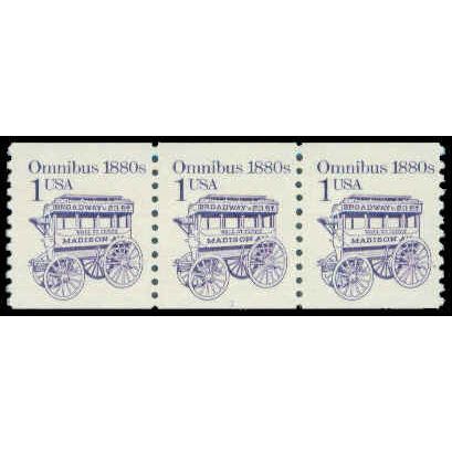 2225 1c Omnibus Fine MNH Dry Gum PNC 1/3 R0312
