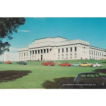 Auckland War Memorial Military Building Museum New Zealand Postcard