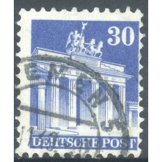 Germany 1948 - 30pf blue - Brandenburg Gate, Berlin - used 3