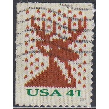 USA, 2007 41c Christmas Reindeer, SG 4799 (Scott #4215), used.