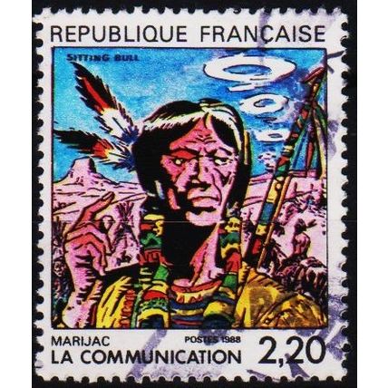 France. 1988 2f20 (Sitting Bull) S.G.2800 Used