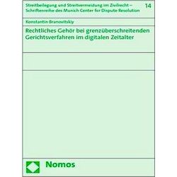 Rechtliches Gehor Bei Grenzuberschreitenden Gerichtsverfahren Im Digitalen Zeita