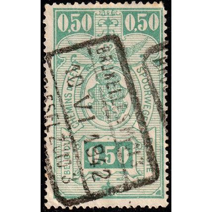 Belgium 1941 Railway Parcelpost 0,50Fr Used Stamp Spoorwegen