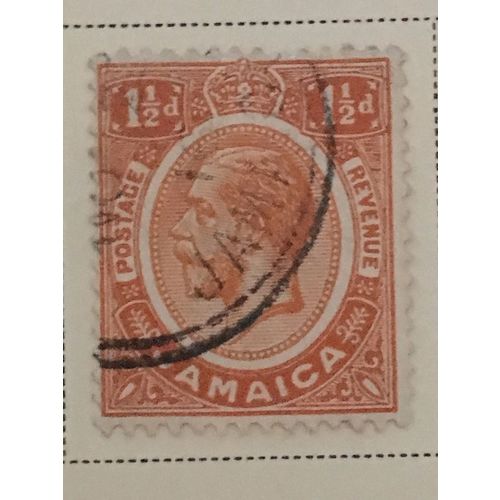Jamaica KGV 1916 1½d Brown Orange Used SG 59 postage stamp king george