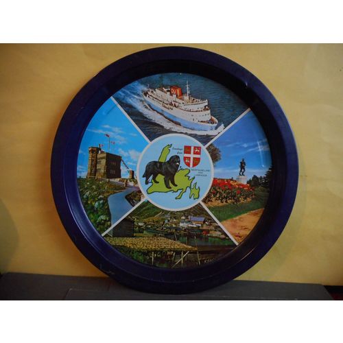 Newfoundland Vintage Souvenir Tray,the William Carson,Dog,Petty Harbour