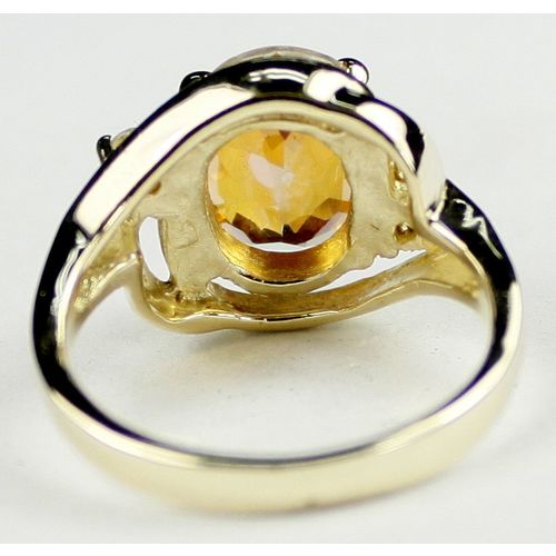 Twilight Fire Topaz, 10KY Gold Ring, R021