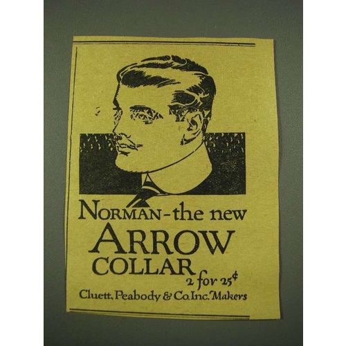 1915 Arrow Norman Collar Ad - The New Arrow Collar