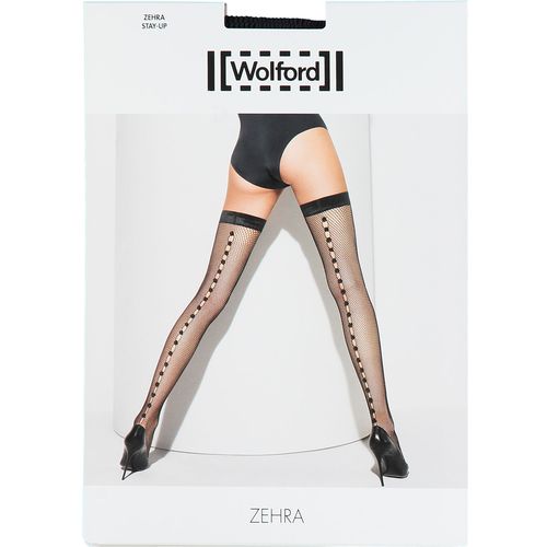 WOLFORD Black Zehra Stay Ups Size L BNIP (RARE & COLLECTABLE)