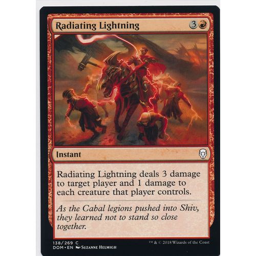 Magic the Gathering MTG Dominaria 138/269 Radiating Lightning