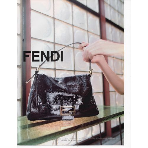 Fendi vintage Full 4 Page Print Ad March 1997