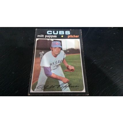 1971 Topps Card # 441 Milt Pappas Very Good (3) Chicago Cubs