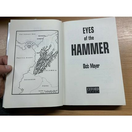 1991 BOB MAYER "EYES OF THE HAMMER" WAR FICTION USA HARDBACK BOOK (P5)