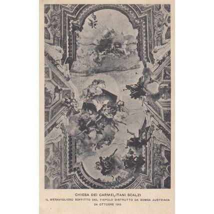 Chiesa Del Carmelitani Scalzi 1915 WW1 Italian War Religious Postcard