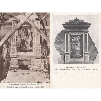Madonna Del Tufo Trinitari In Rocca Di Papa Holy Mary 2x Postcard