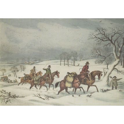 Birmingham Victorian Royal Mail Coach at Banbury Transport Postcard
