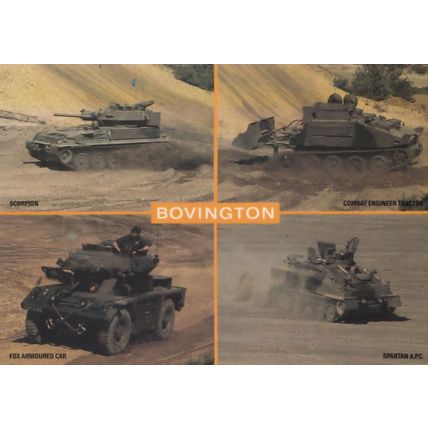 Spartan APC Combat Engineer Tractor Tank Bovington Museum Postcard