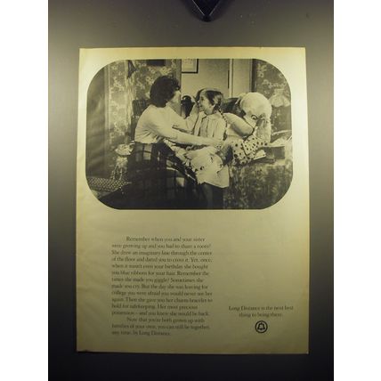 1973 AT&T Bell Telephone System Ad - Remember when you and your sister