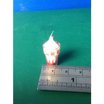Strawberry Ice Cream Sundae 1:12th Dolls House Miniature