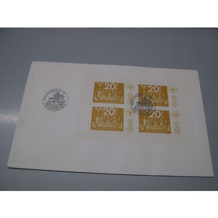 1974 Sweden Cover - Stockholmia philatelic Exhibition mini sheet 20 Ore