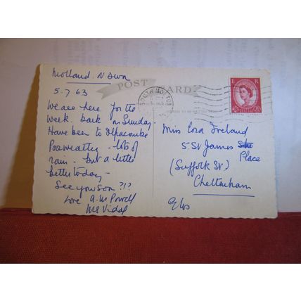 multiview, EXETER, DEVON used postcard 1963 pm =