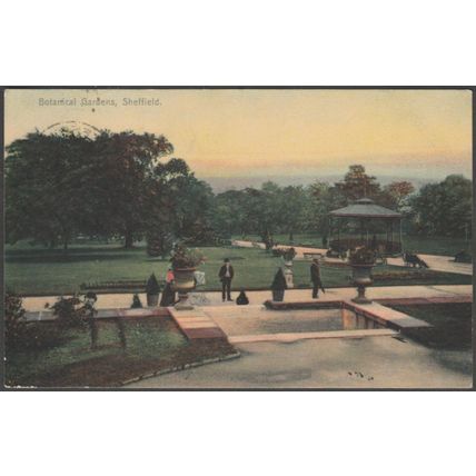 Botanical Gardens, Sheffield, Yorkshire, 1905 - Boots Pelham Postcard