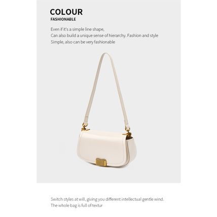 Women's Small Crossbody Bags Lady Cow Leather Shoulder Handbag White
