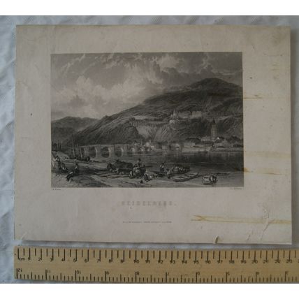 Vintage engraving: Heidelberg