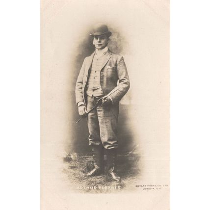 Arthur Roberts Comedian Pantomime Dame Actor Old Rotary Postcard