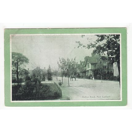 Bolton Road Port Sunlight Postcard Wirral Cheshire B