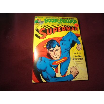 SUPERMAN: MAN FROM KRYPTON Book & Record Set! VF/NM-! 1978!! $35.00 Shipped!