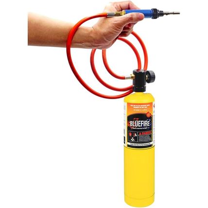 BLUEFIRE Propane/Map Gas Soldering Torch Head Multi-Function Kit with 3' Hose |