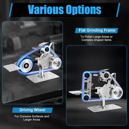 Belt Grinder, 1X30" Belt Sander + Motor Polishing Sharpener Fixed Angle Grinder