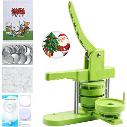 Button Maker Machine 75Mm (3 In) Installation-Free, DIY Button Pin Maker Machine