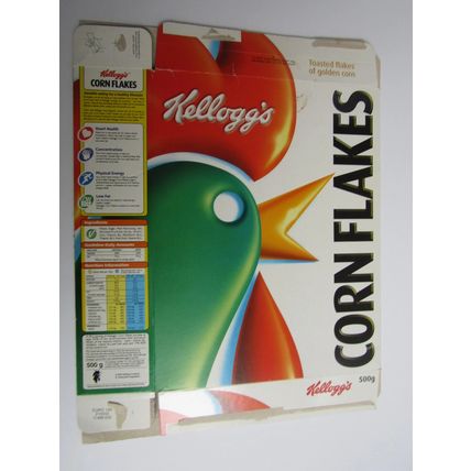 Kellogg`s Corn Flakes 2004 Cereal Box Cat in the Hat Cut-Out Door Hanger