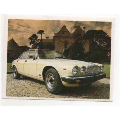 100 Great Cars of the World 1989 Euroflash Sticker #78 1968 Jaguar XJ6