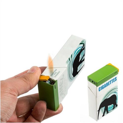 2-Packs Clip-On Butane Cigarette Lighters (Green)