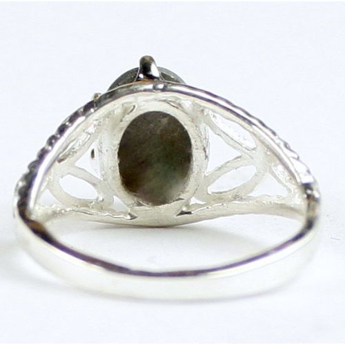 Black Star Sapphire, 925 Sterling Silver Ring, SR137