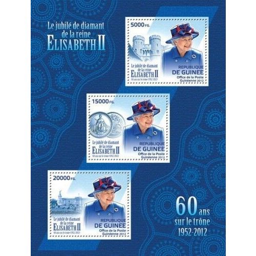 GUINEA 2012 SHEET MNH QUEEN ELIZABETH II ROYALTY DIAMOND JUBILEE 4