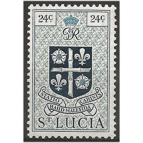 St Lucia 1949 SG155 24c Light Blue Mounted Mint . ..