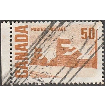 Canada 1967-73 $0-50c Value. Cinnamon. Summer Stores. Fine Used