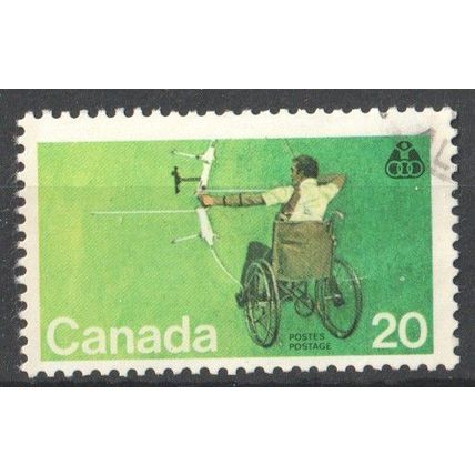 CANADA 1979 - Wheelchair Archery - Disabled Olympics - Para Olympics - 20c Used