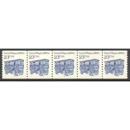 2464 23c Lunch Wagon Fine MNH Dry Gum PNC 2/5 P0661