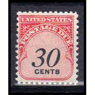 J98 30c Postage Due Barely Clears MNH KA0822