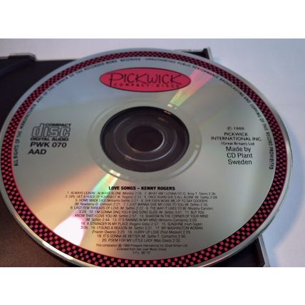 KENNY ROGERS - LOVE SONGS - CD ALBUM 1988 - 1 DISC