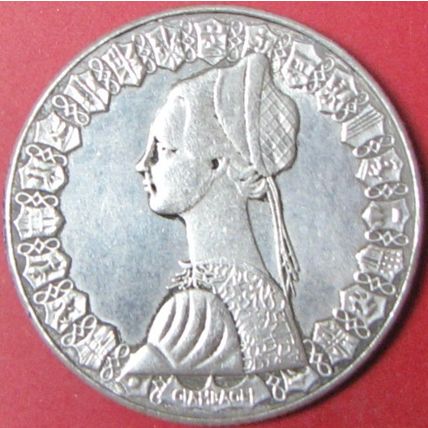 500 Lire, Italy. Challenge Coin, Souvenir. REPLICA. 92.