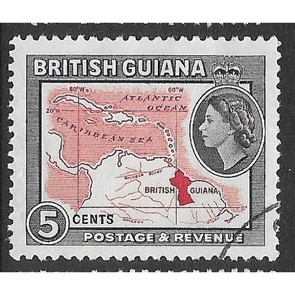 BRITISH GUIANA 1963/1965 SG 356 - cancelled - Wmk. 12